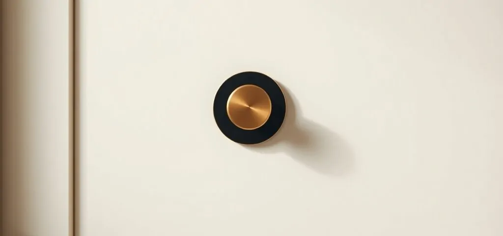 Cerradura de bronce mate en puerta blanca, con la frase: "Encuentra la mejor oferta para cambiar cerraduras en tu hogar en Alicante".